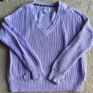 Pink Cable Knit Sweater